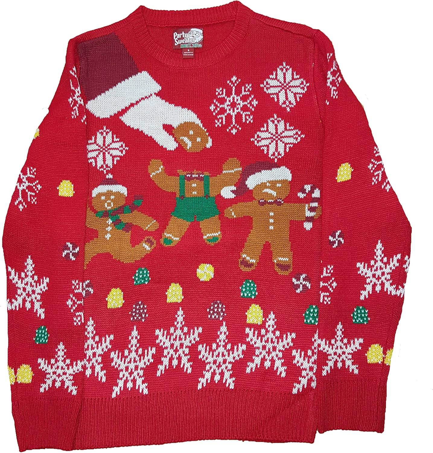Christmas Gingerbread Man Oh Snap Red Pullover Sweater Amazon.ca