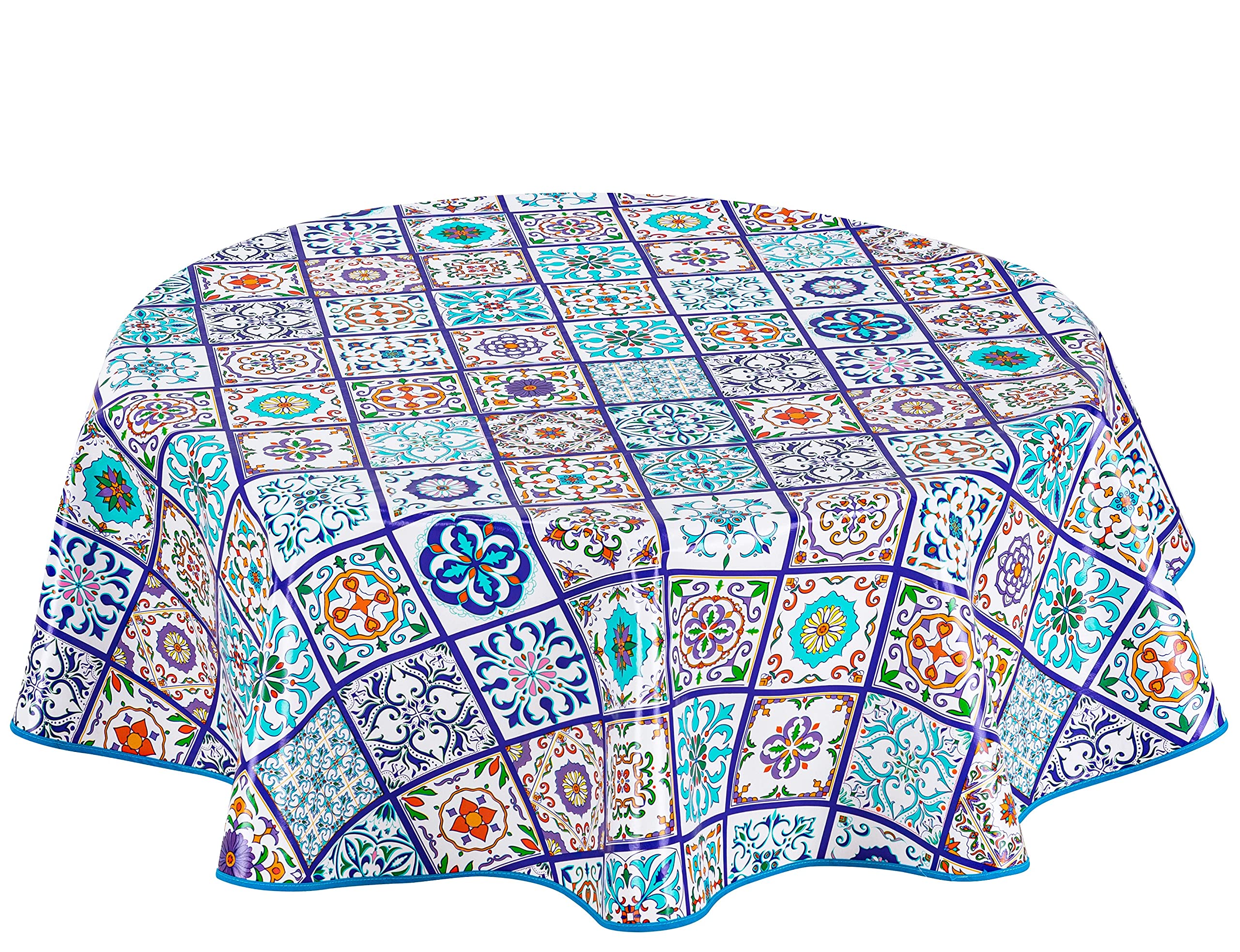 Home Direct Round Oilcloth PVC Wipe Clean Tablecloth Table Cover 140cm 55" โ image 1