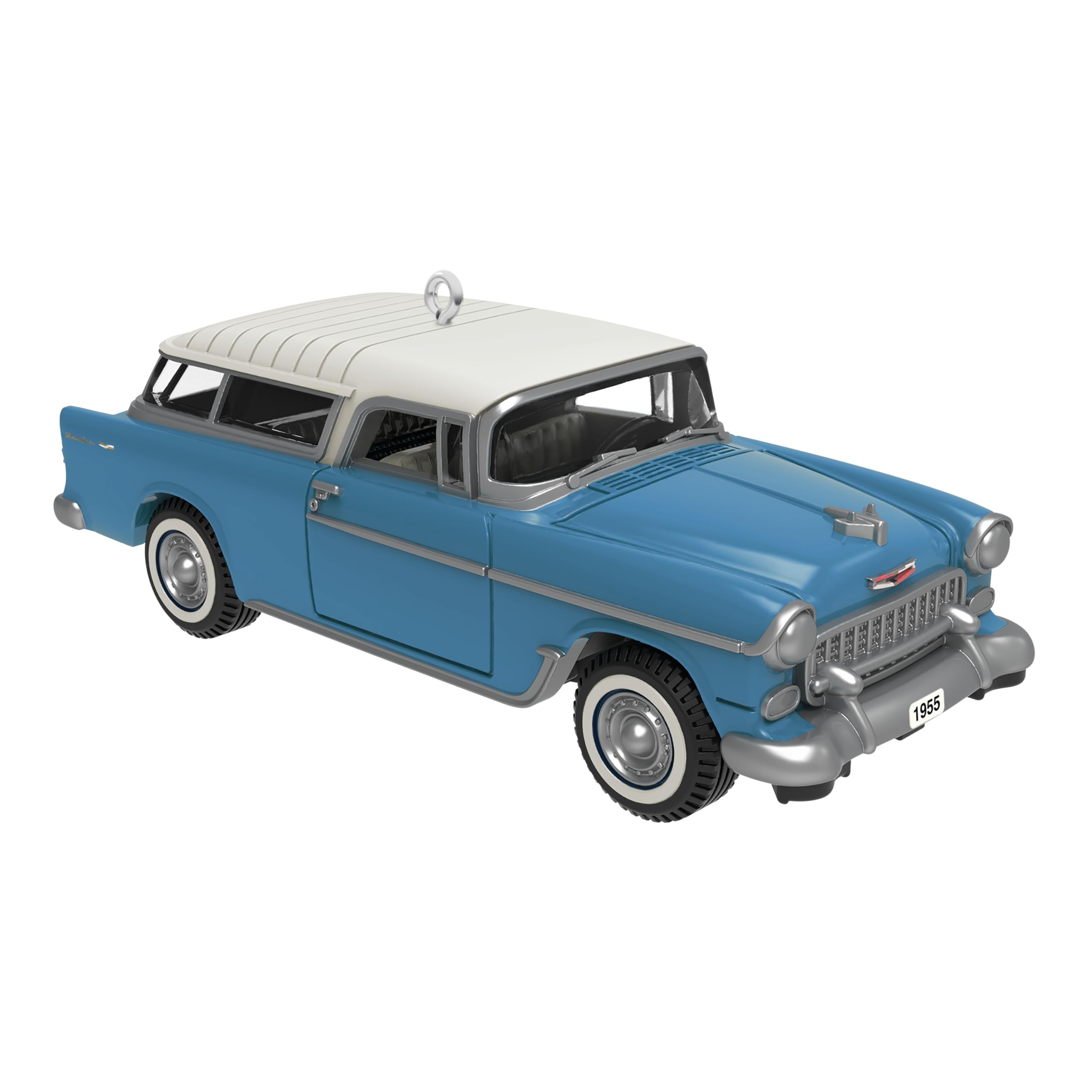 Photo 1 of Hallmark Keepsake 0.75" Mini Christmas Ornament 2025, Lil' Classic Cars 1955 Chevrolet Nomad Wagon 2025, Metal, Gifts for Car Collectors