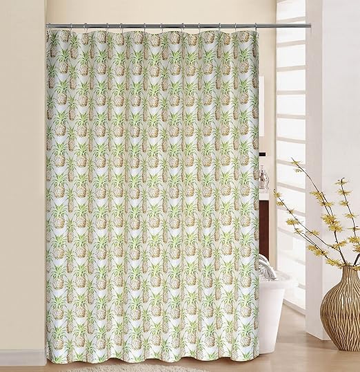 Amazon Com Waverly Shower Curtain Set 70 X 72 Pineapple Grove