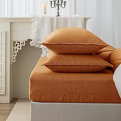 EVERLY 100% Linen Pillowcases Set of 2, Envelope