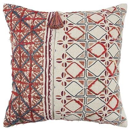 Amazon Com Rizzy Home T14011 Decorative Down Filled Throw Pillow