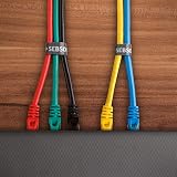 SEBSON Reusable Cable Ties Black 10m Roll 12mm Wide Adjustable Hook Loop view 7