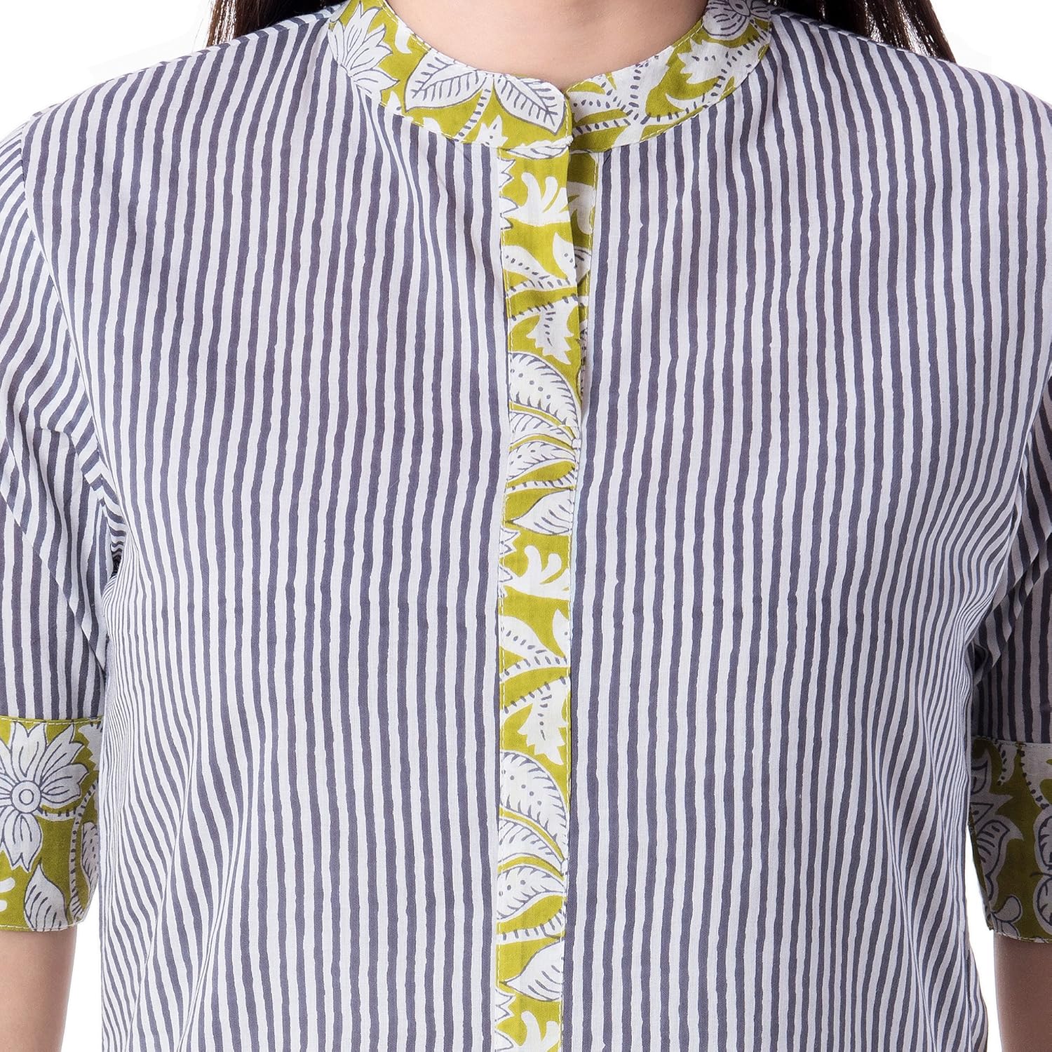 khushal k women's cotton printed kurta with palazzo pant set