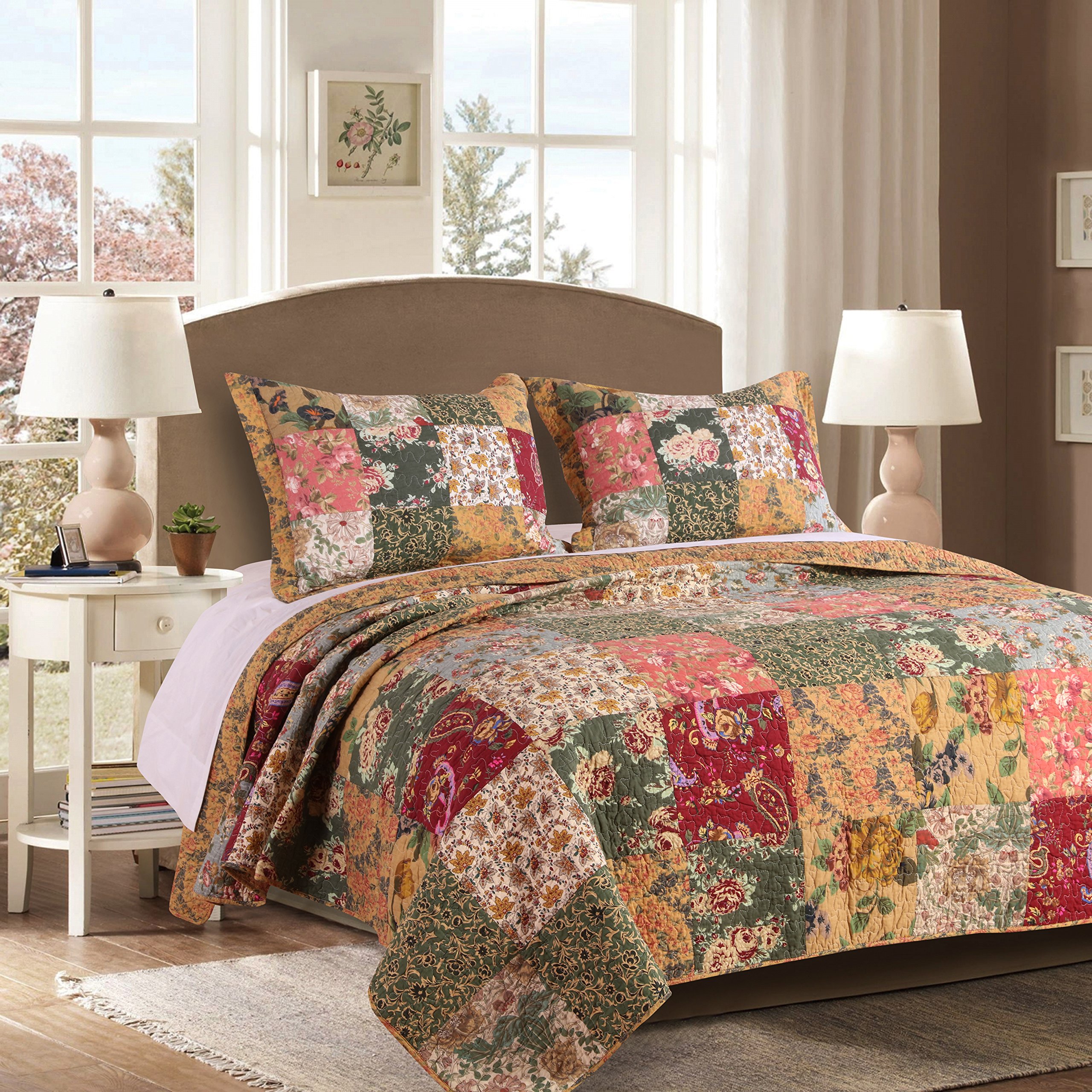 Greenland Home Antique Chic Full/Queen Quilt Set 773822006436 eBay