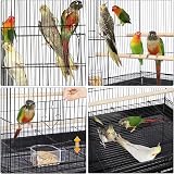 Yaheetech Large Bird Cage Flight Cage 77.5x46.5x46 cm Black view 4