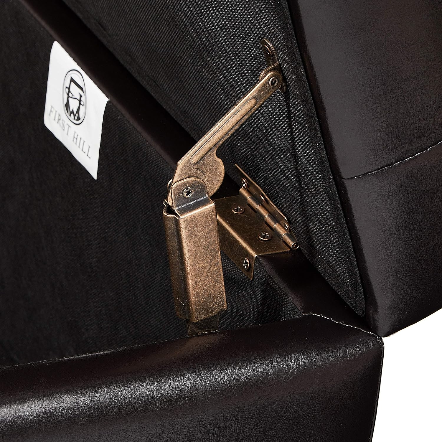 First Hill Deep Tufting Storage Ottoman, Espresso: Furniture & Decor