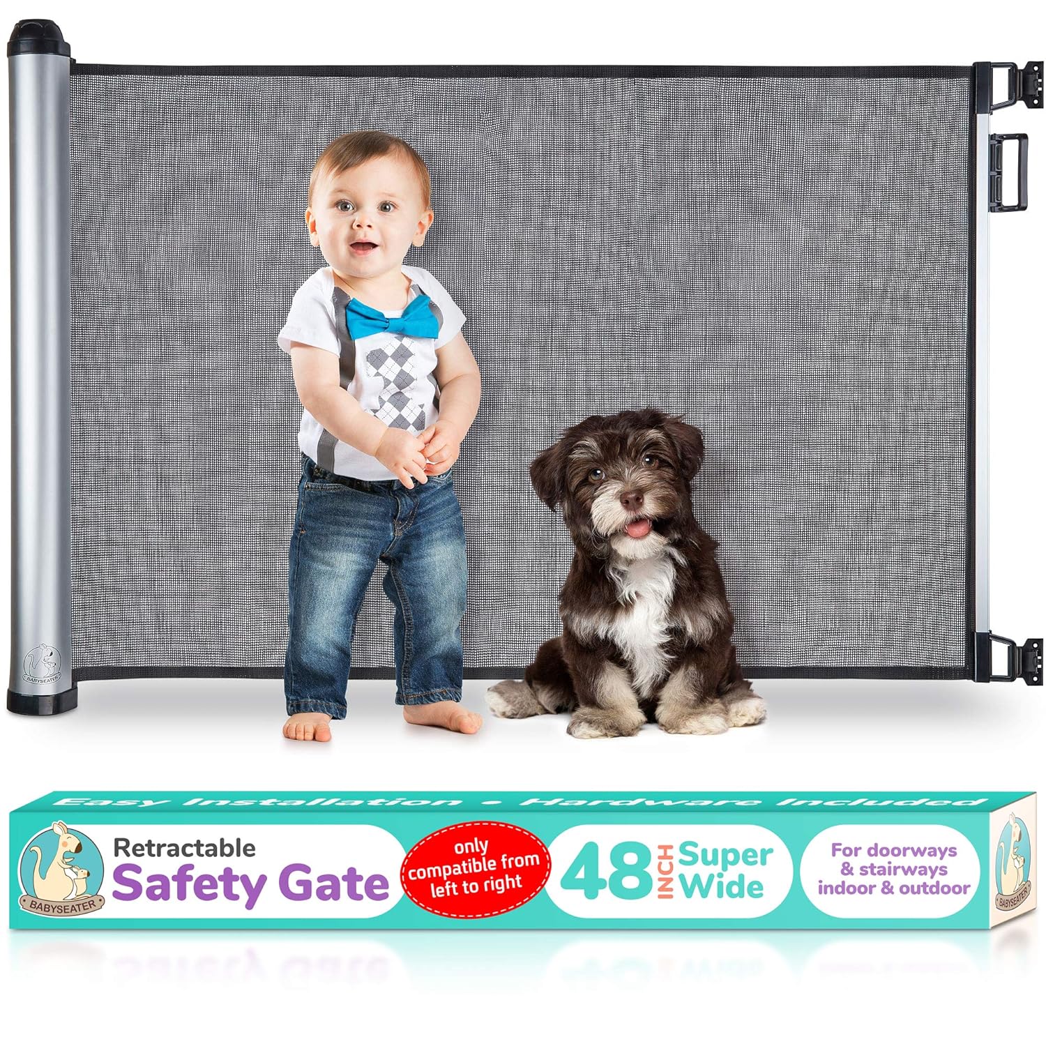 wooden stair gate for dogs