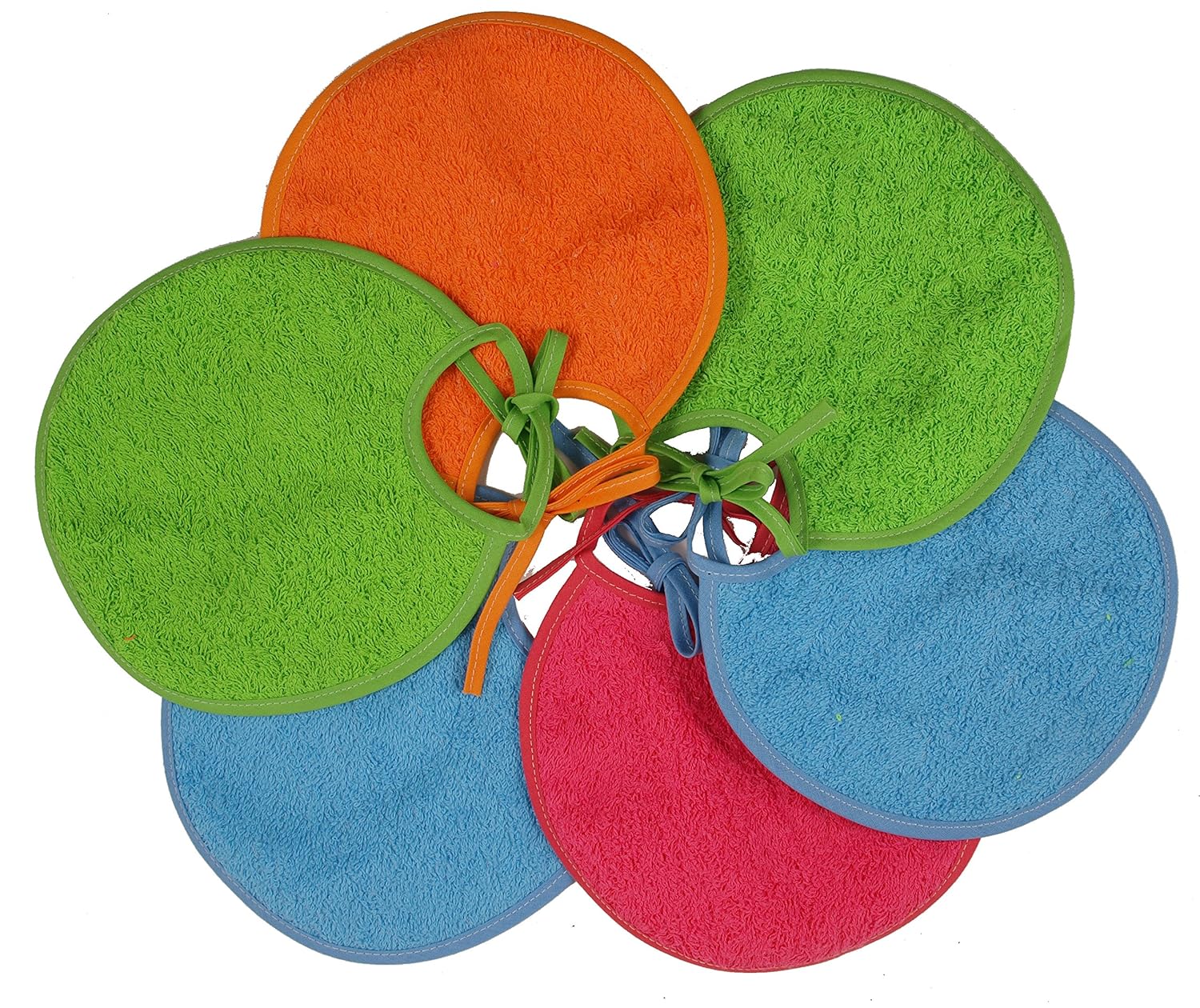 Ti TIN Pack 6 Baberos Quitababas para Bebé/Rizo Forrado 90