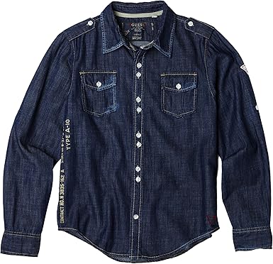 guess denim shirts