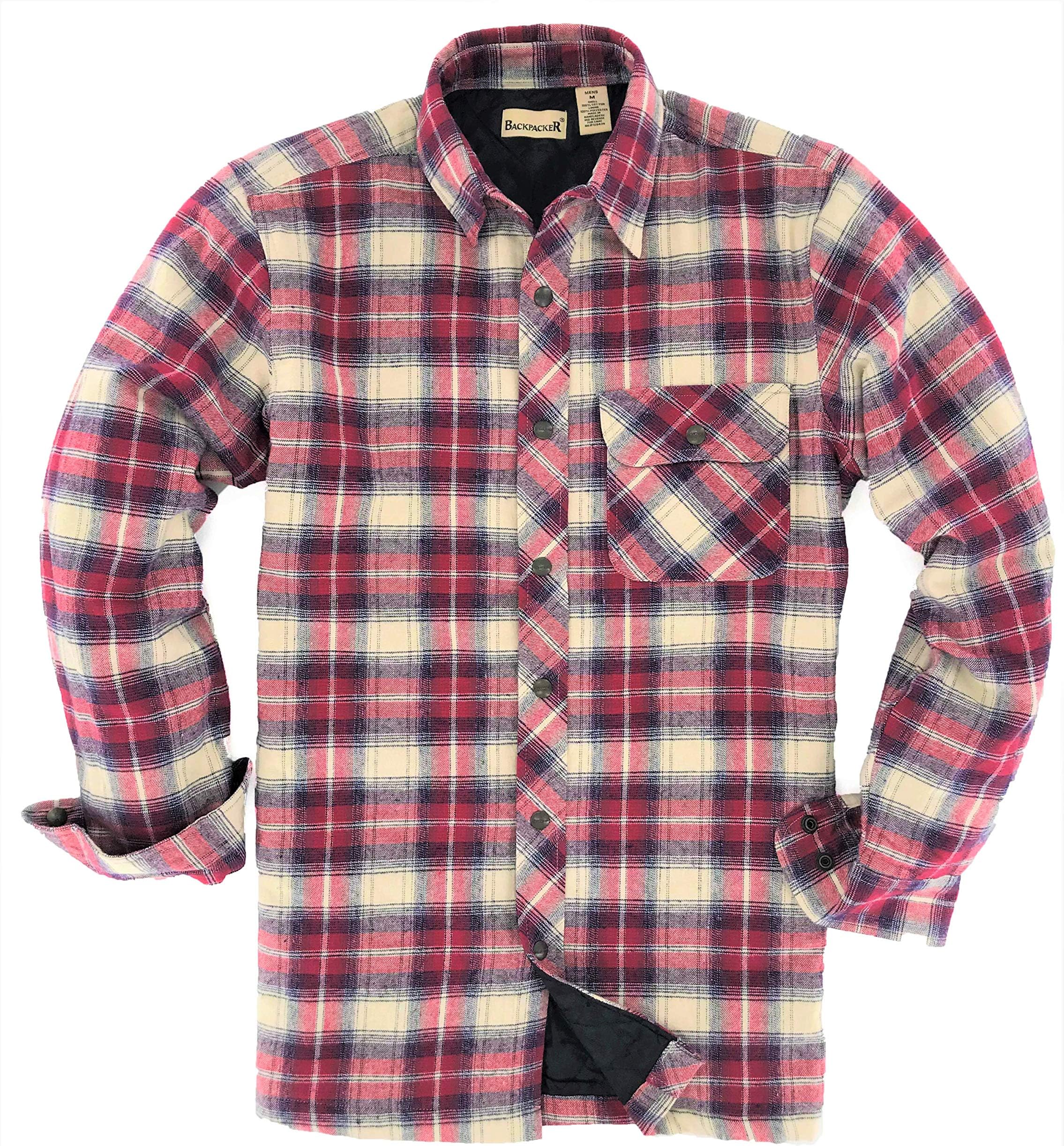 Men's Flannel/Quilt Lined Shirt Jacket