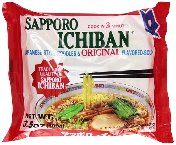 SAPPORO ICHIBAN JAPANESE STYLE NOODLES & ORIGINAL FLAVORED...