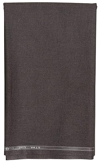 Uniform Sarees Corp Mens Poly Viscose Unstitched Pant-1.3 m Piece Fabric (Frosted Cofee, Free Size) Brown