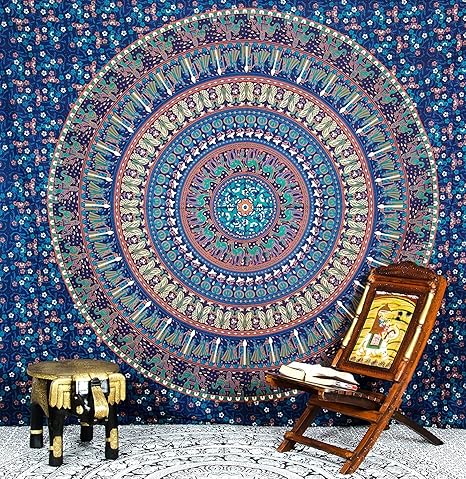 Télécharger gratuitement Images Tapisserie Mandala Motif Elephant Chameau Paon Decoration actualisé salutations