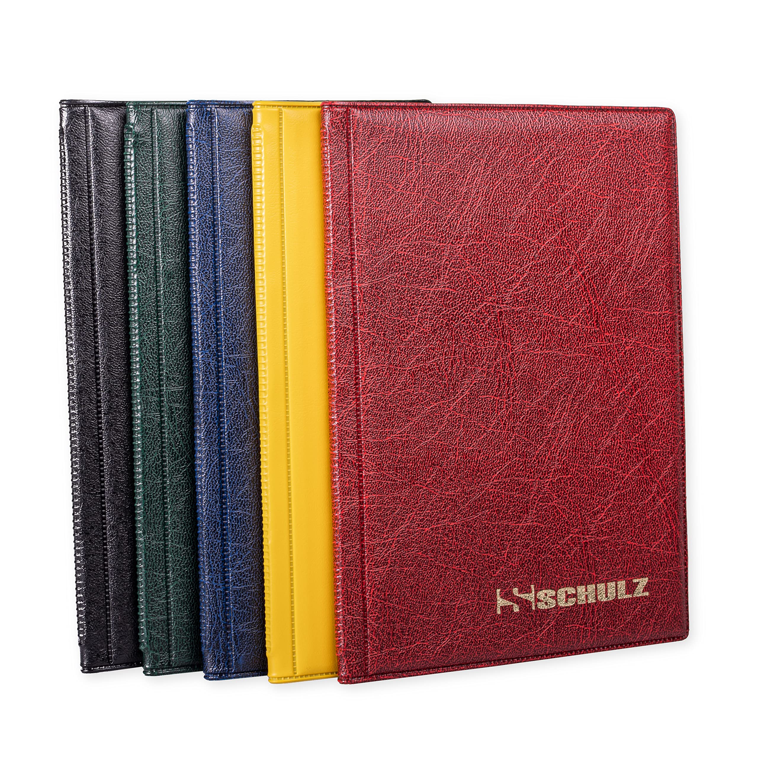 Coin Collection Album – 50p £1 £2 A-Z 10 pence 10p Storage Holder – Mini Handy Collecting Pocket - Protect and Store 96 Coins - Original SCHULZ Coin Album in Green