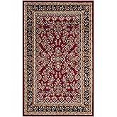 SAFAVIEH Lyndhurst Collection Area Rug - 2'3" x 4', Red & Black, Traditional Oriental Design, Non-Shedding & Easy to Clean, I
