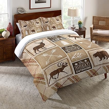 Amazon Com Laural Home Rustic Cabin Comforter Twin Home Kitchen