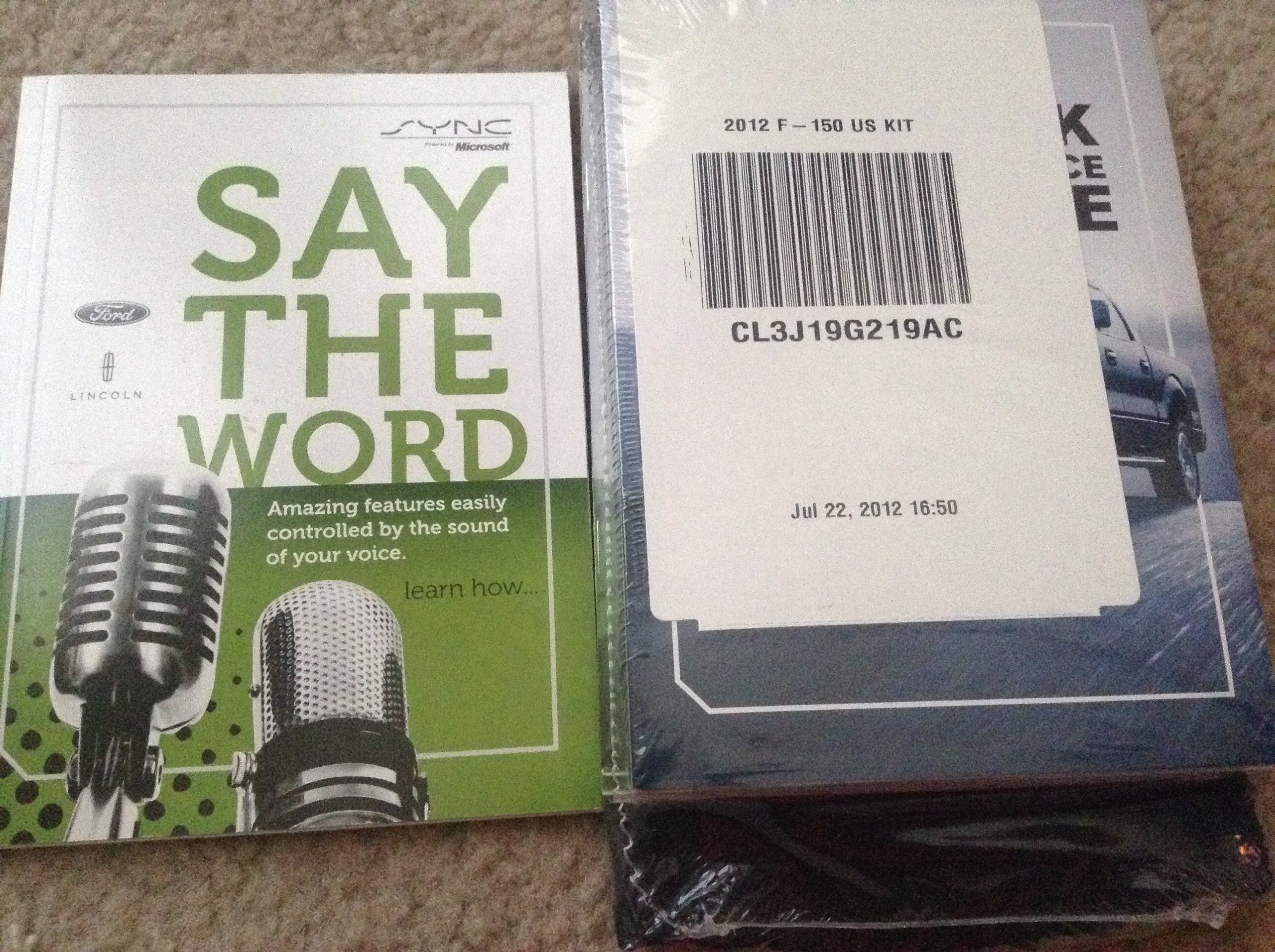 2012 Ford F150 Owner Manual Paperback – 1902