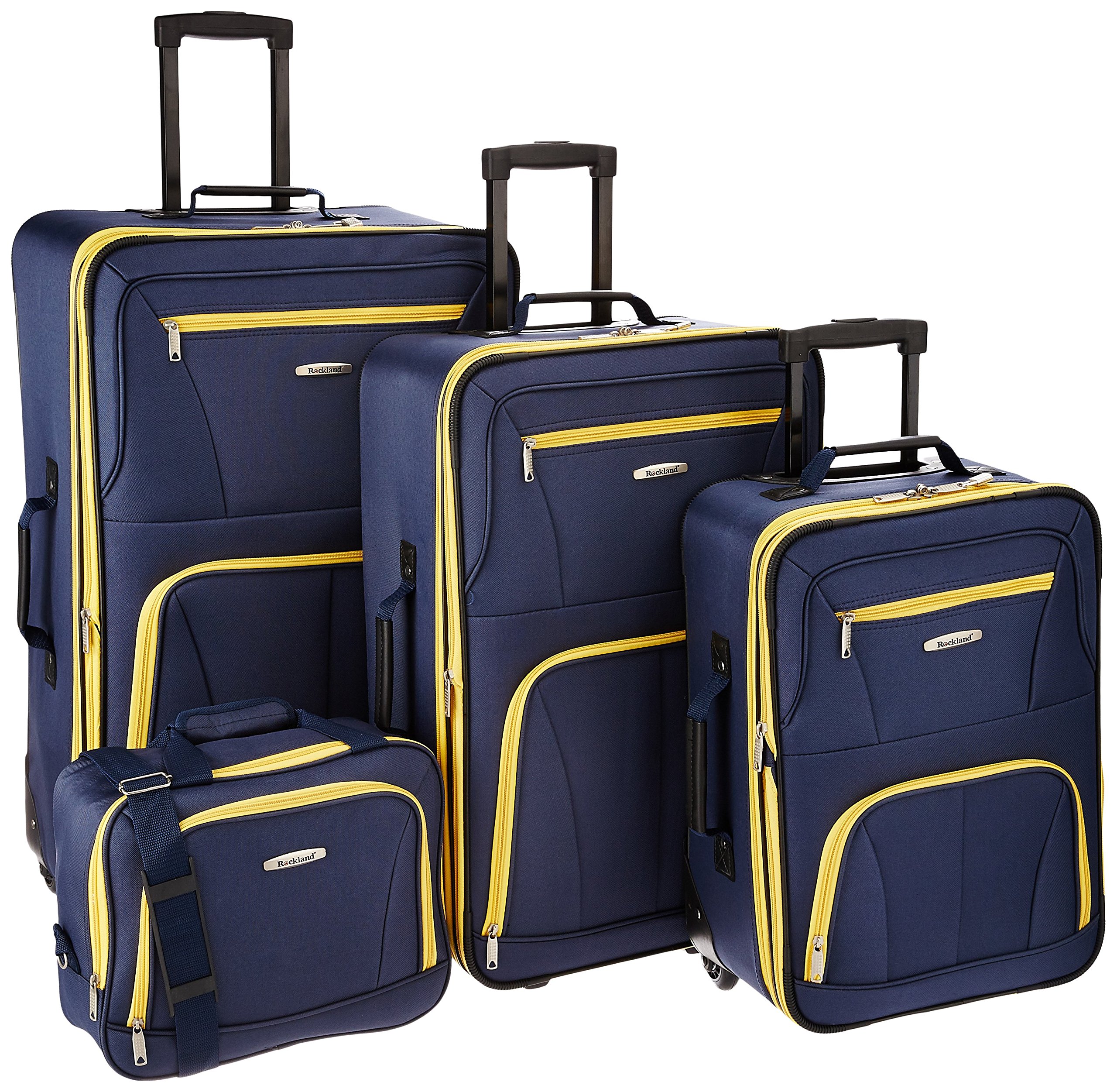 Mua Journey Softside Upright Luggage Set, Expandable, Navy, 4Piece (14