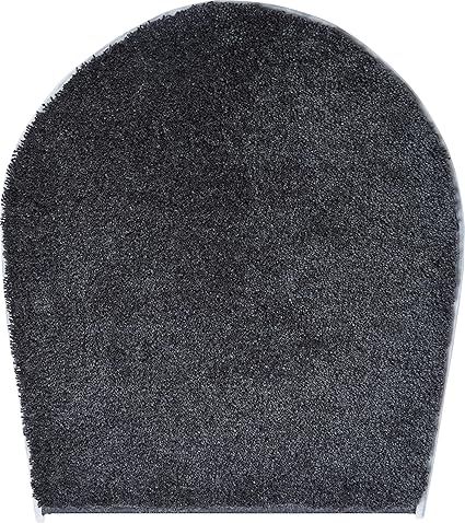 Grund Badteppich 100% Polyacryl, ultra soft, rutschfest, ORLY, WC-Deckelbezug 47x50 cm, anthrazit