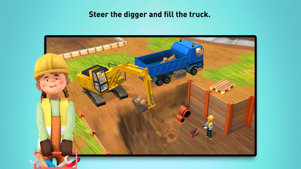 Little Builders - diggers, cranes and trucks for kids