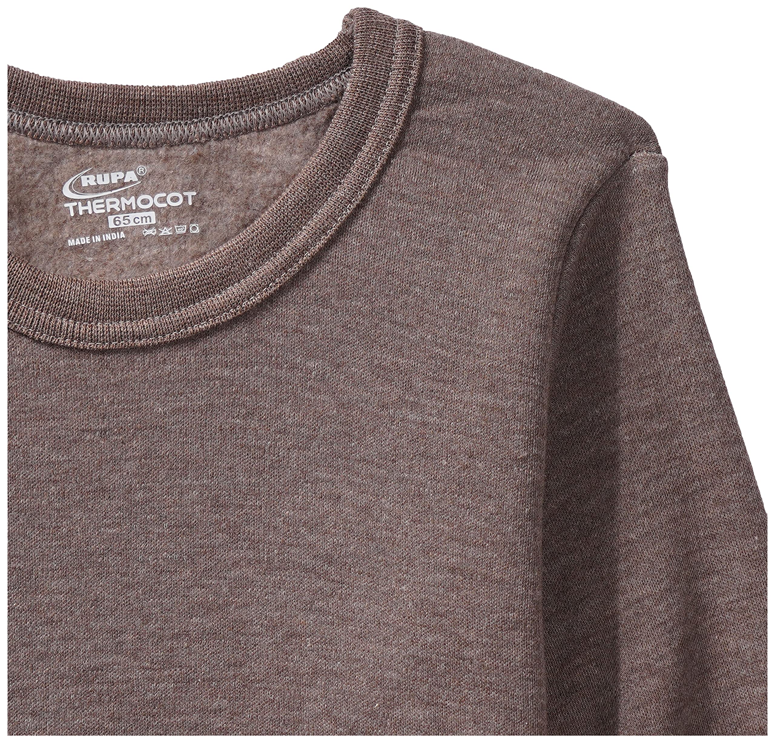 Rupa Thermocot Boys' Plain Cotton Thermal Top (AGNIKIDSRNFS_Brown_60) 2
