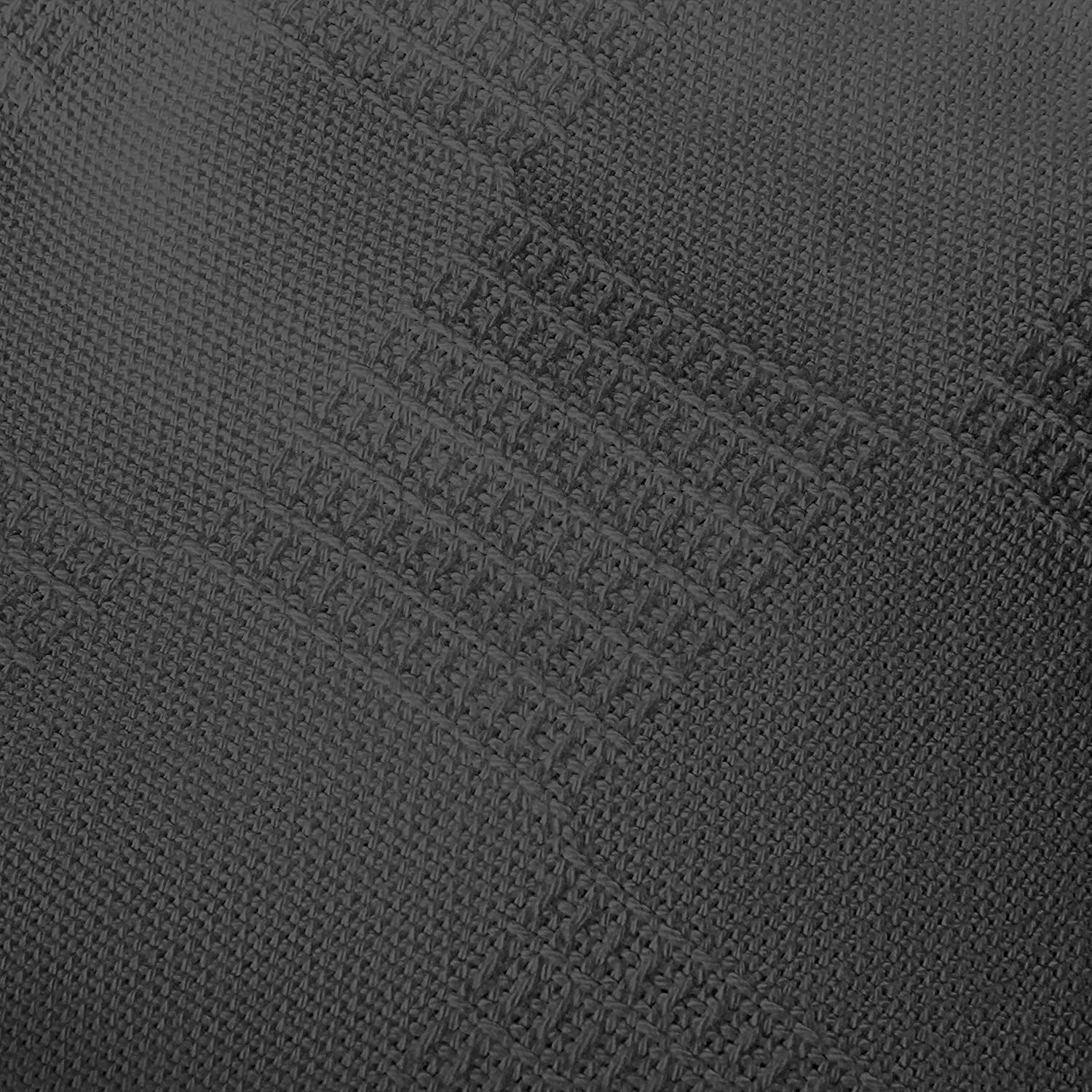 Utopia Bedding Premium Cotton Blanket Queen Grey - Soft Breathable Thermal Blanket - Ideal for Layering Any Bed: Home & Kitchen