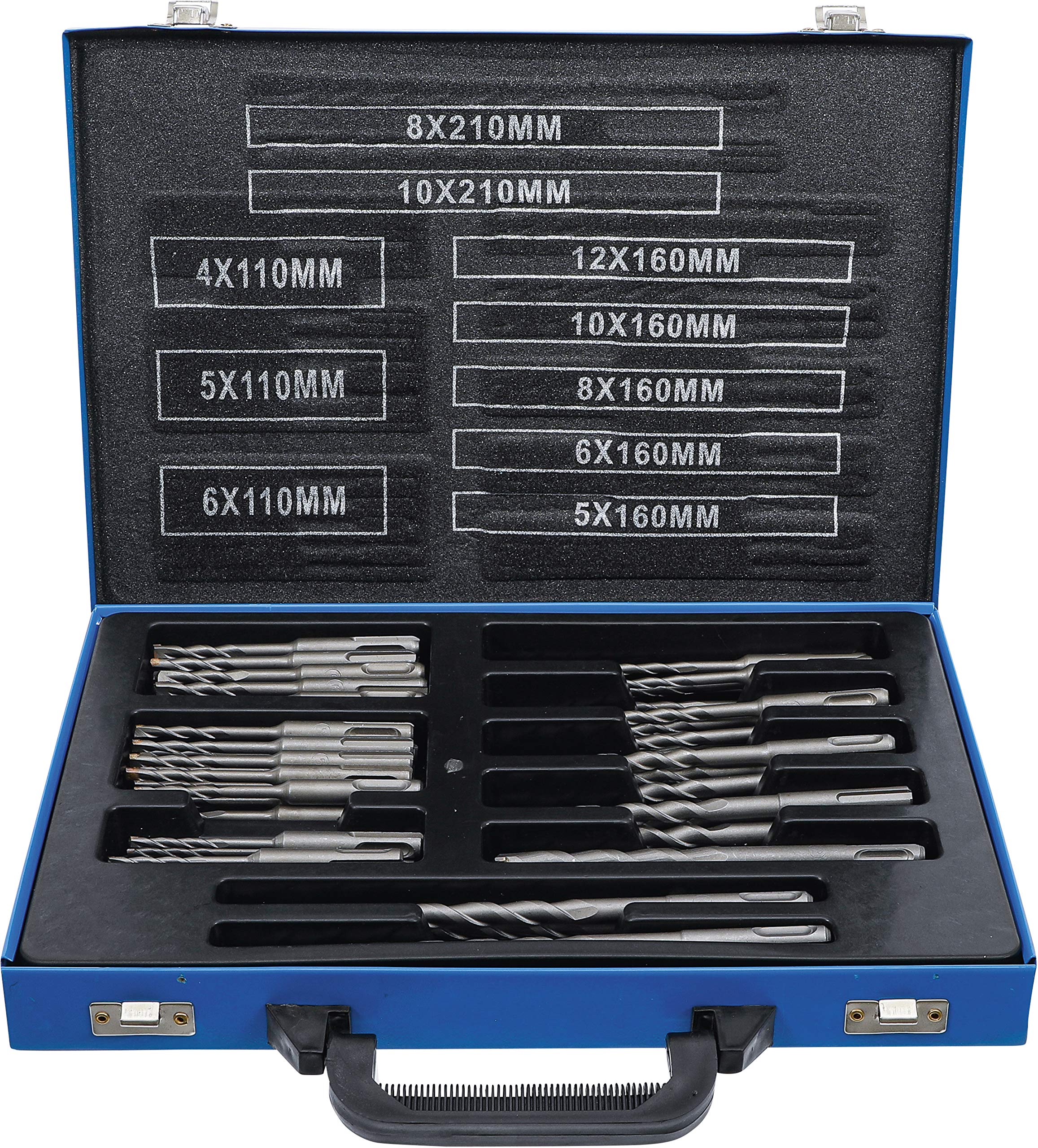BGS 7894 | Hammer Drill Set | SDS shaft | carbide tipped | 4 - 12 mm | 56 pcs.