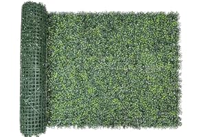 Bybeton Artificial Ivy Privacy Fence Screen,40"x120" (33.33 sqft) UV-Anti Faux Boxwood Roll Grass Wall Panels for Patio Balcony Privacy, Garden, Backyard Greenery Wall Backdrop and Fence Decor
