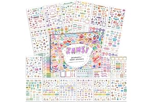 ZAMSI Aesthetic Planner Stickers for Fun Planning - 1300+ Cute Sticker Accessories to Decorate & Improve Your Planners, Calendar, Journal and Scrapbooking