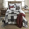 Donna Sharp King Bedding Set - 3 Piece - London Contemporary Quilt Set with King Quilt and Two Standard Pillow Shams - Machine Washable