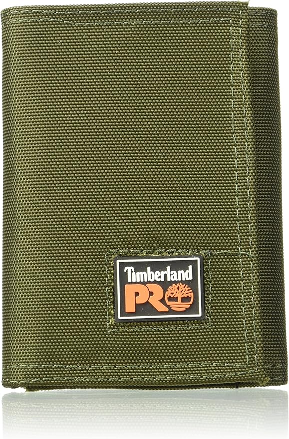 Timberland PRO mens Cordura Velcro Nylon Trifold Wallet With Id Window Wallet