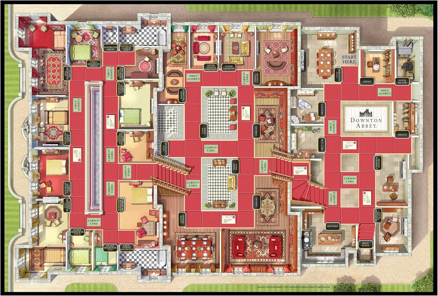 Amazon Com Downton Abbey Board Game Toys Games