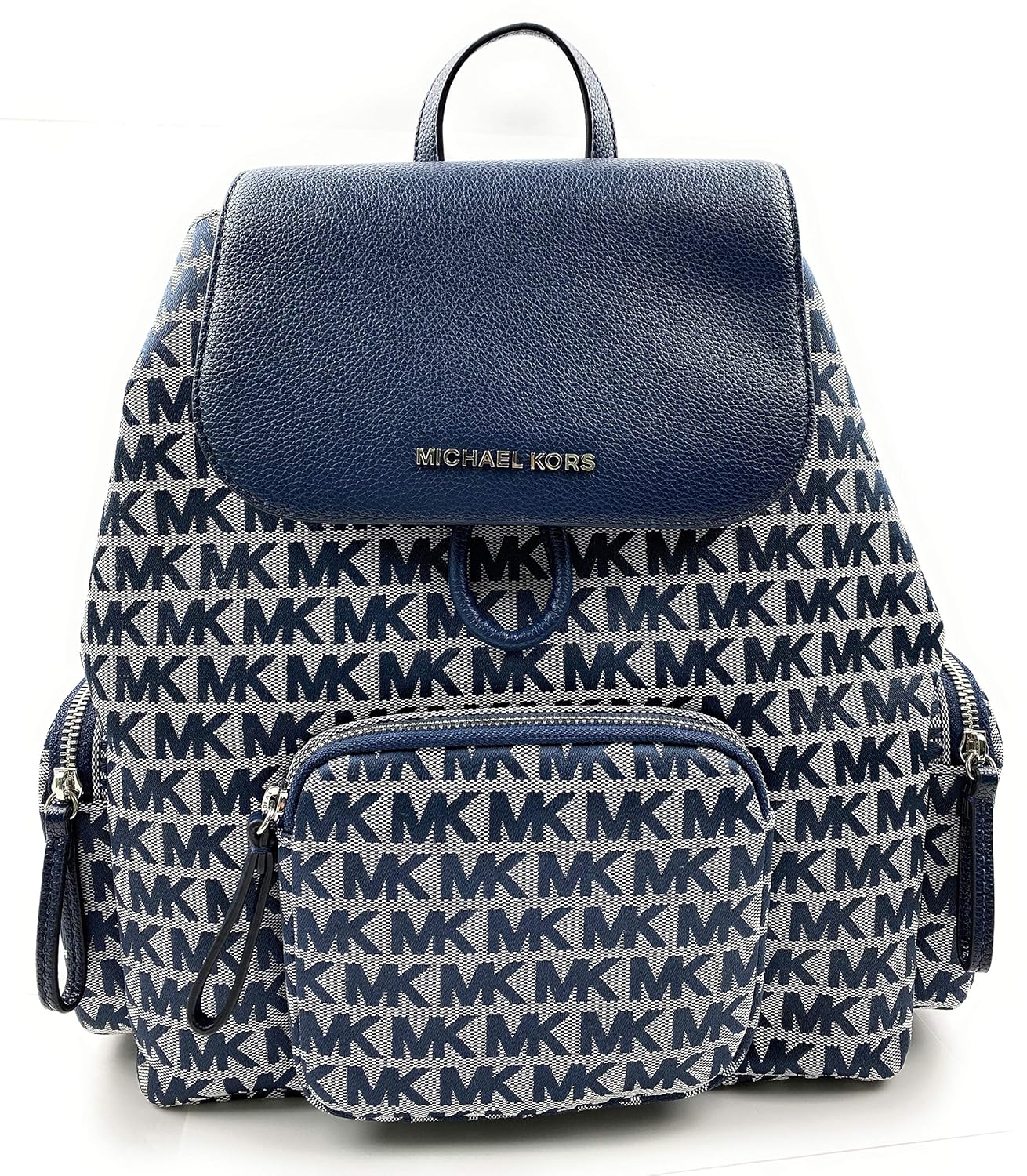 Buy Michael Kors Abbey Large Signature Cargo Backpack (Navy Multi) at Amazon.in