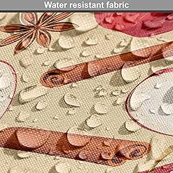 Ambesonne Fruits Fabric by The Yard, Quartered and