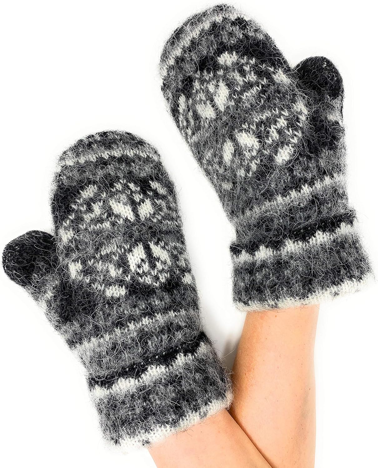 Womens knit mittens Outlet