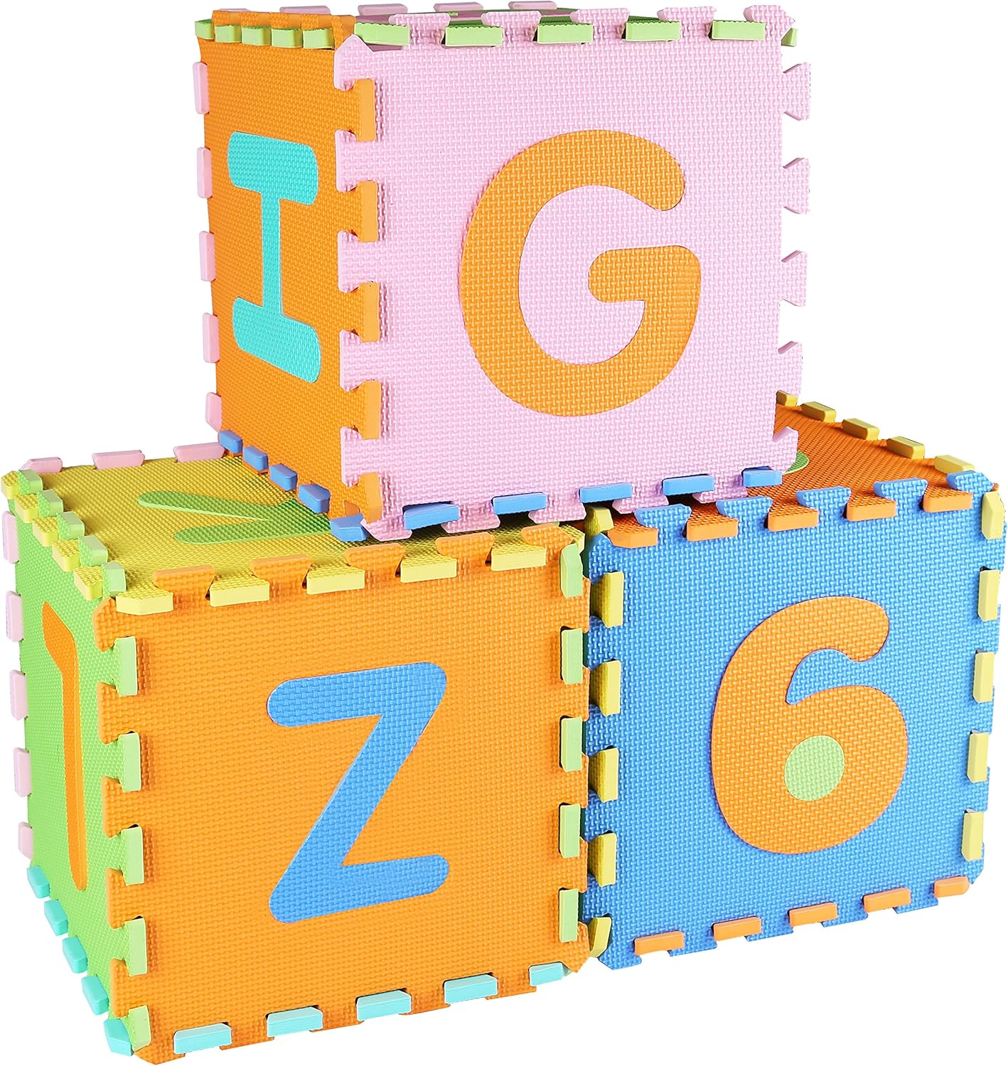 Balance From Kid's Puzzle Exercise Play Mat with EVA Foam Interlocking Tiles, Alphabet (36 Tiles): Sports & Outdoors