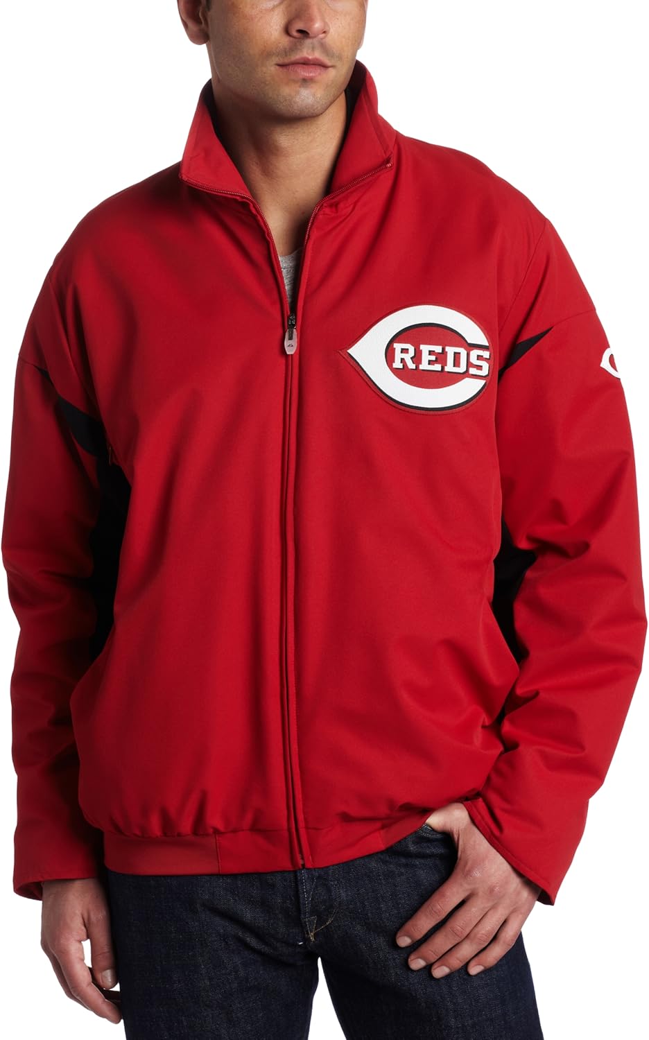 MLB Cincinnati Reds Long Sleeve Lightweight Full Zip