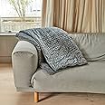 Gravity Blankets Weighted Blanket for Adults, 15lbs Grey 48"x72" Twin/Single, The Original Weighted Blanket for Sleep, Cotton