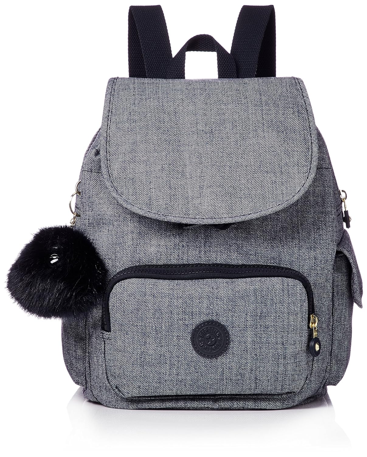 Kipling Damen City Pack S Rucksack, Blau (Cotton Jeans), 27 x 33.5 x 19