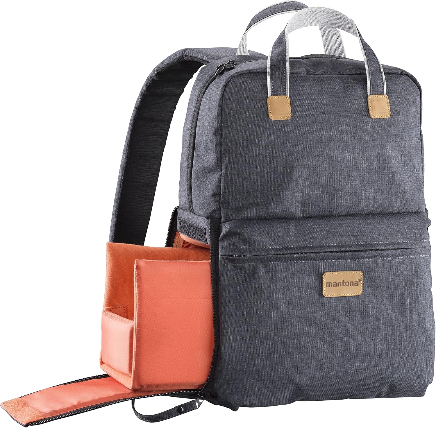 Mantona 2-in-1 Urban Companion Photo Backpack - Anthracite - Image 3