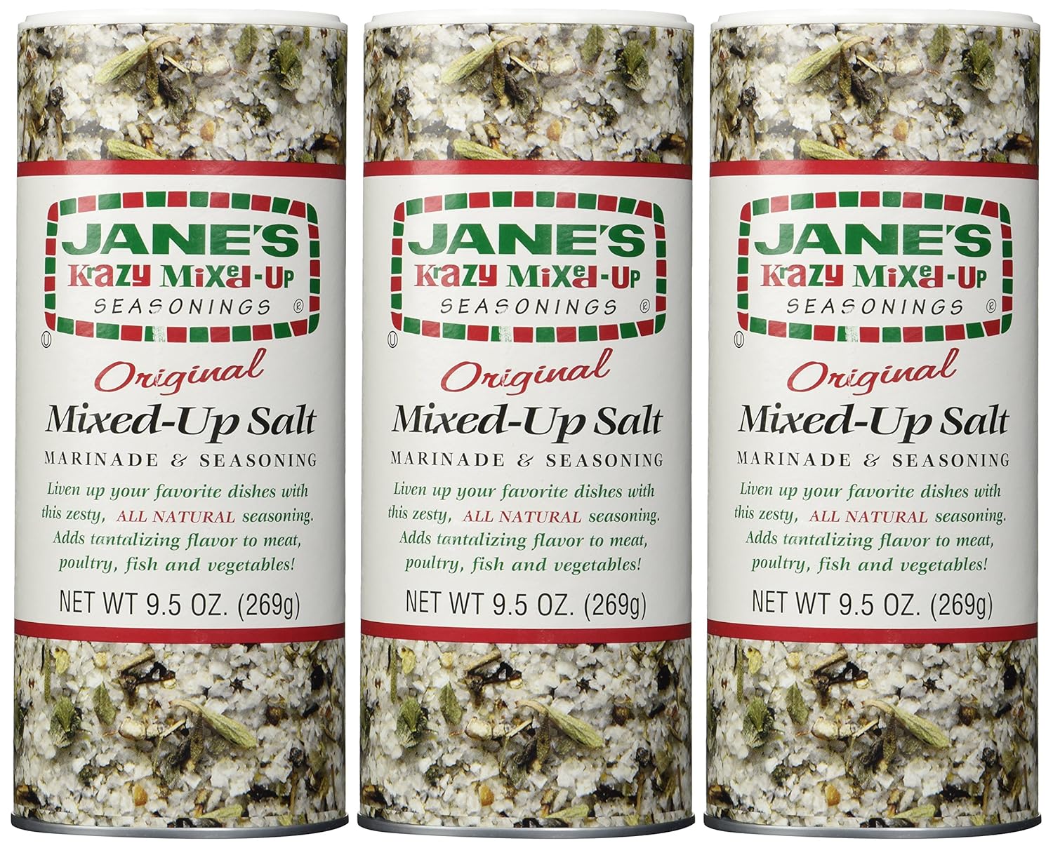 Jane's Krazy Mixed-Up Original Salt Blend 9.5 oz (Pack of 3): Home Audio & Theater
