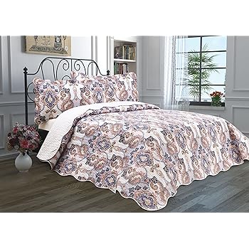 Amazon.com: Bedsure Bedding Quilt Set Luxury Bedroom