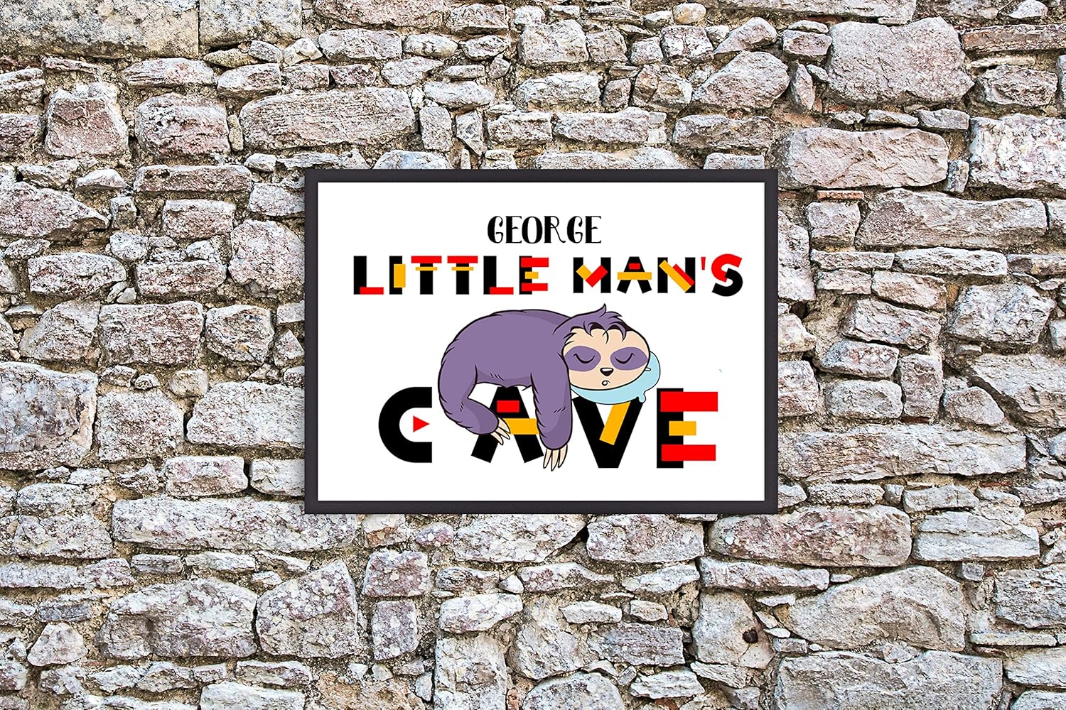 Personalised Baby Room Wall Decor Baby Bedroom Pictures Artwork Canvas Or Paper Print A4 Unframed Amazon Co Uk Handmade