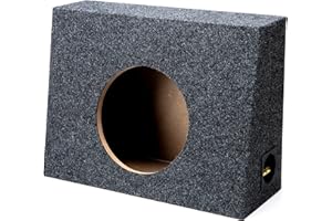 American Sound Connection Single 10" Subwoofer Regular Standard Cab Truck Sub Box Enclosure 5/8" MDF