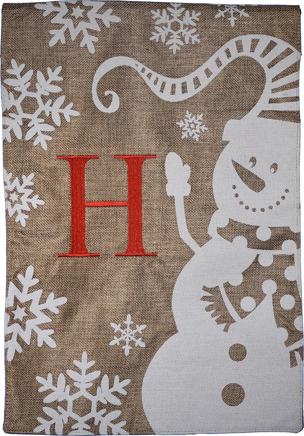 Best Christmas Initial Garden Flag