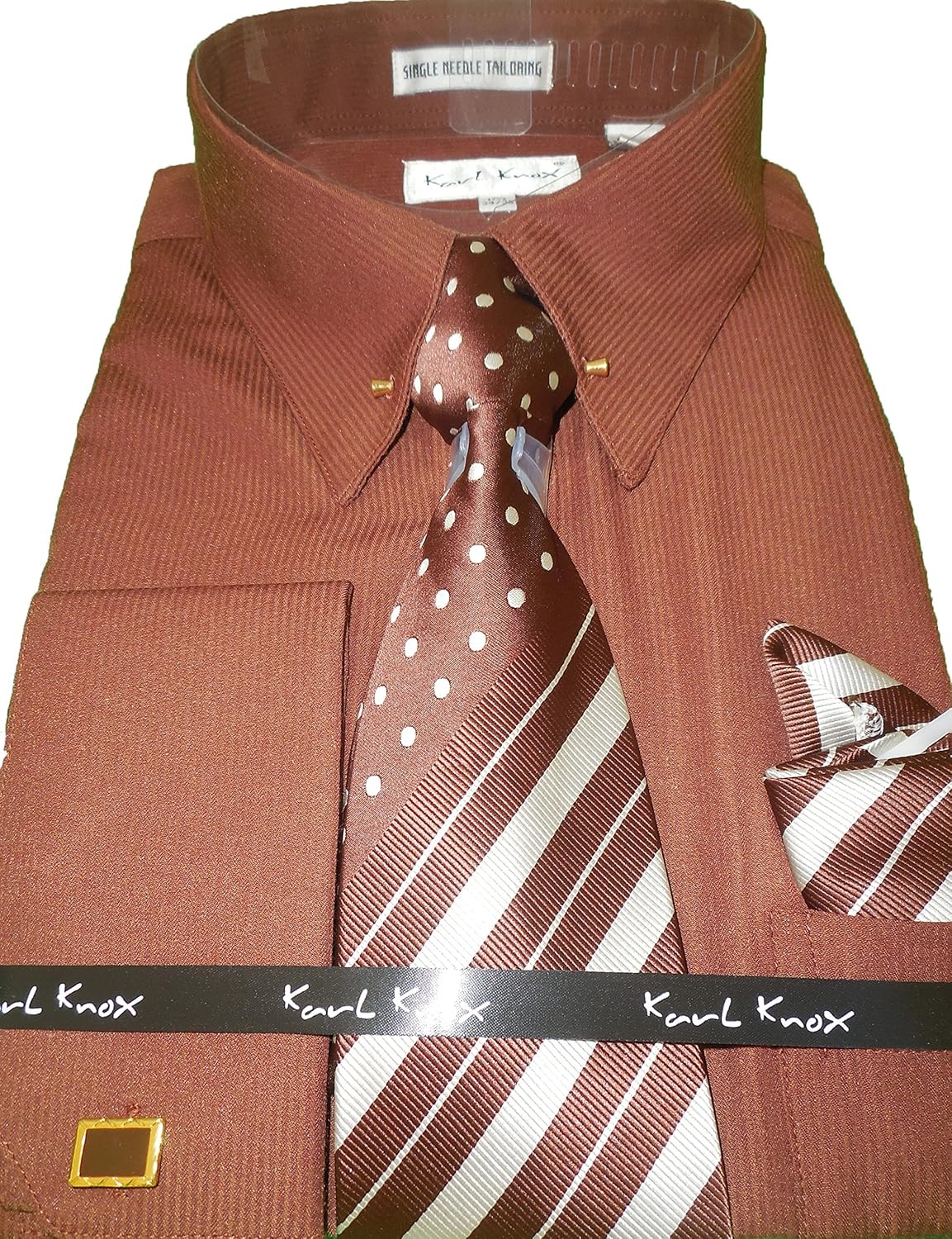 eyelet collar french cuff dress shirts