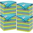 FIXSMITH Microfiber Cleaning Cloth - Pack of 48, Multi-Functional Cleaning Towels, Size: 12 x 16 in, Highly Absorbent Cleaning Rags, Lint-Free, Streak-Free Cleaning Cloths for Car Kitchen Home Office