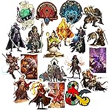 GTOTd Dungeons and Dragons Stickers（20 pcs，Large Size）Gifts Games DND Merch Party Supplies Decor Decals Vinyls for Suitcase L