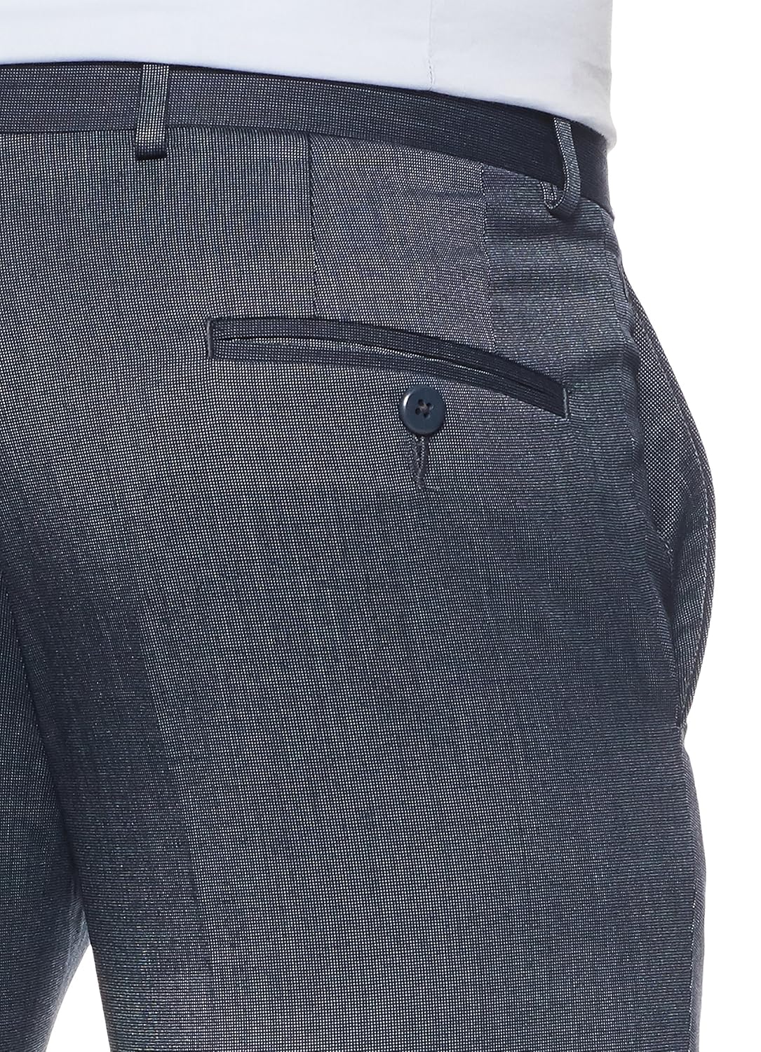 v dot men's slim fit formal trousers